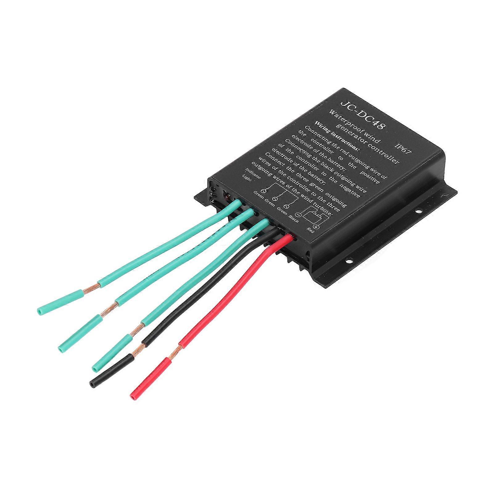 Wind Turbine Controller Waterproof Generator Battery Charge Regulator Accessory 48V