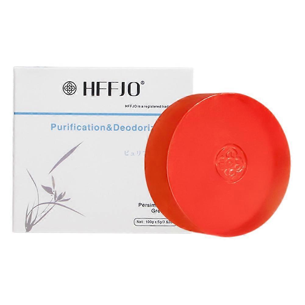 Natural Persimmon Extract Essential Oil Bar, Refreshing Body Cleanser