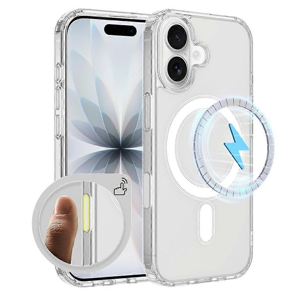 Compatible For iPhone 17 Case Compatible with MagSafe TPU + Acrylic Phone Cover with Camera Control Button