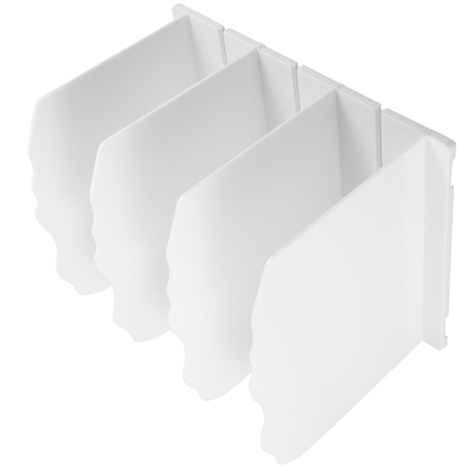 Closet Shelf Bag Holder for Storage Use White Plastic