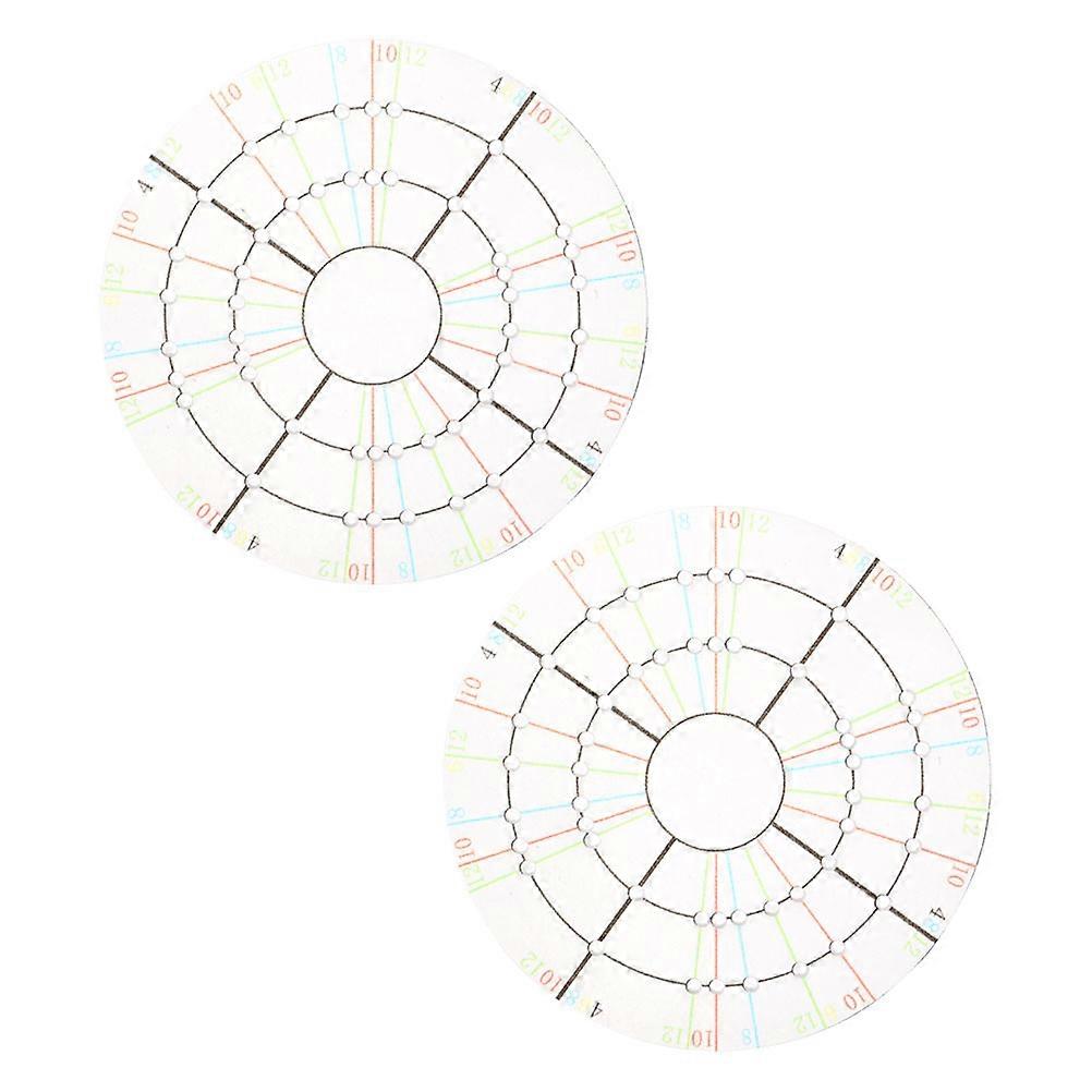Precision Positioning Pottery Circle Divider for Ceramic Crafting and DIY Projects with Durable Acrylic Material 2Pcs