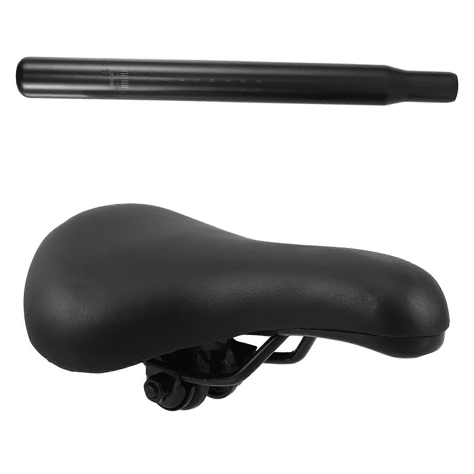 3Pcs Kids Bike Seat Pad Designed For Secure Attachment Ideal For Children's Cycling With Comfortable Soft Padded Saddle In Black