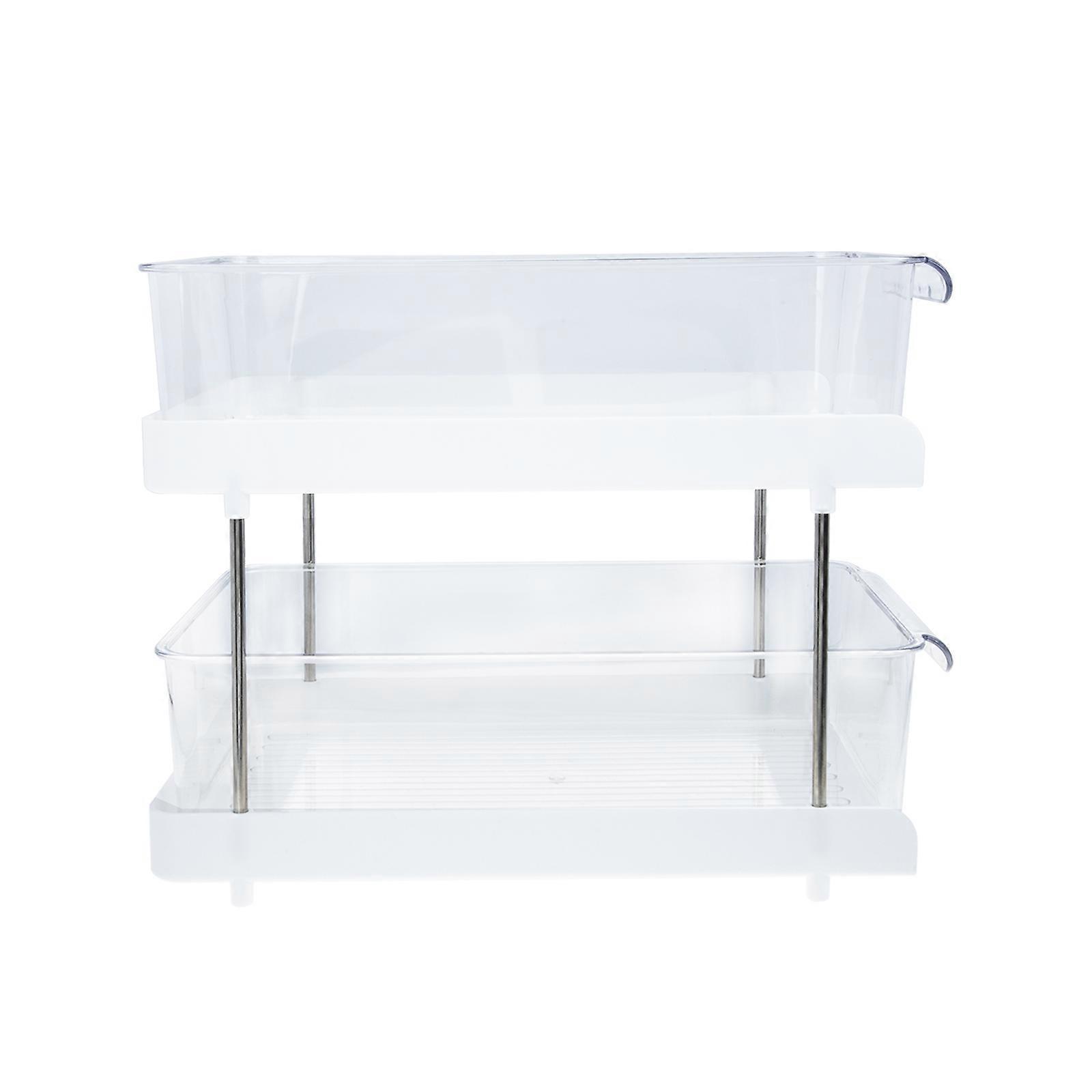 Makeup Organizer Multi-Function Cosmetics Display Shelf Perfect for Bedroom Kitchen and Bathroom Transparent Pp Pet Material 1Pack