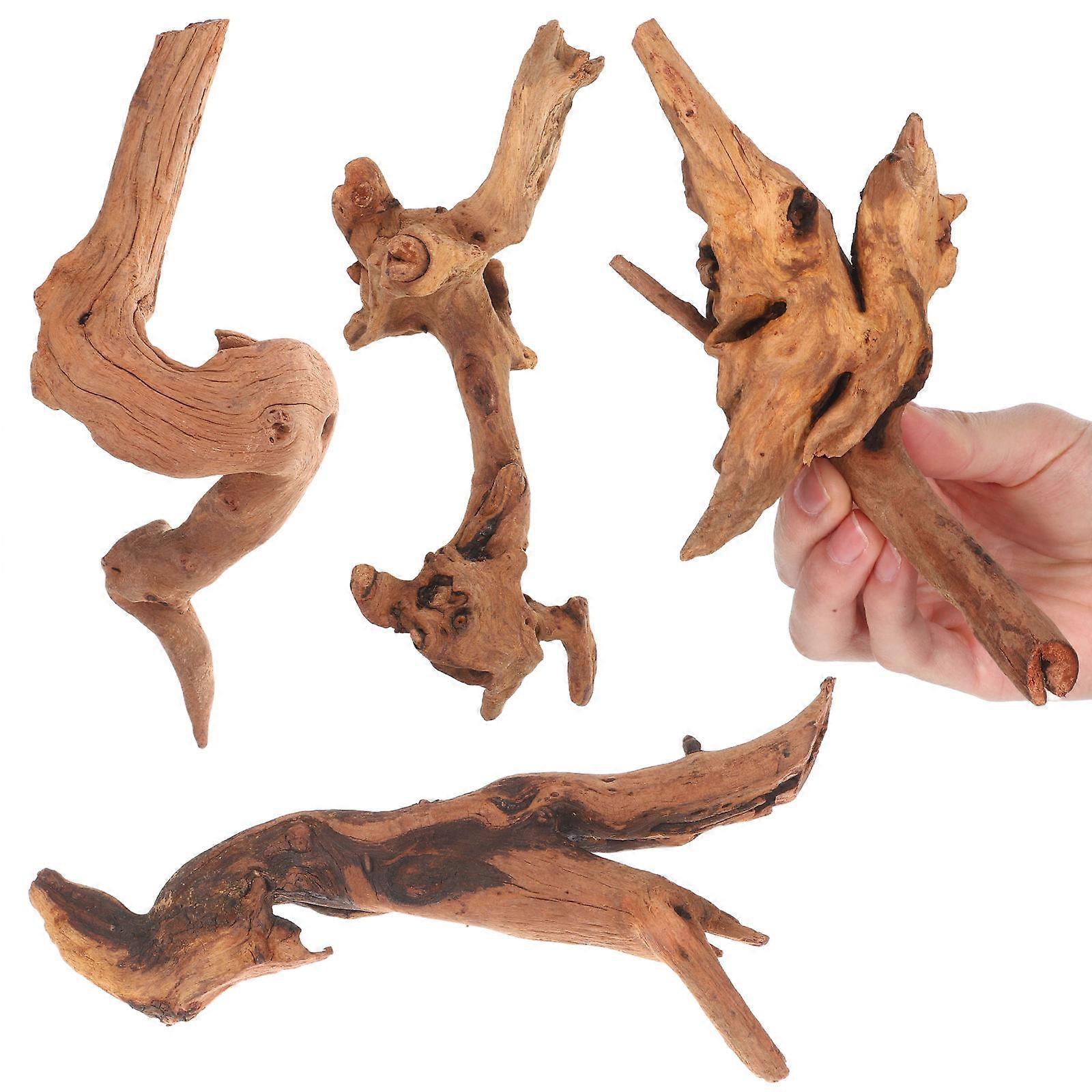 Fish Tank Wood Decor 20Pcs High Simulation Driftwood Unique Shape Designed For Aquascaping Freshwater Fish Environments