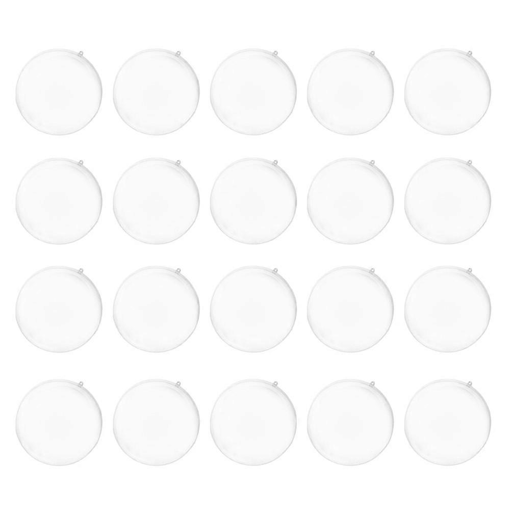 Decorazione a forma di palla di Natale trasparente, 20 pezzi, per feste di matrimonio