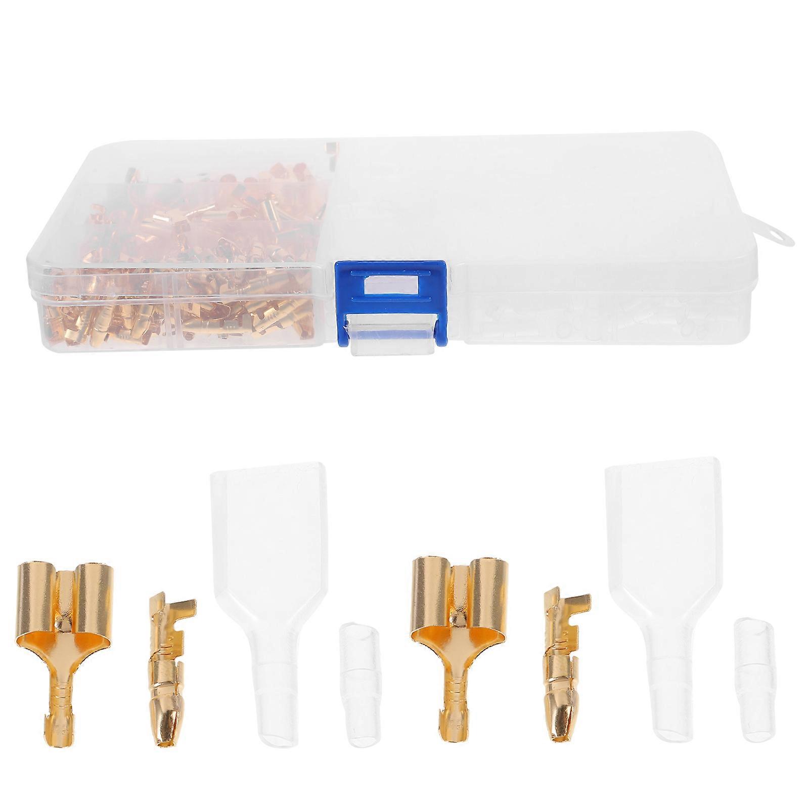 Connectors Butt Terminal Set For Automotive Wiring Applications Assorted Color Durable 4 Sets