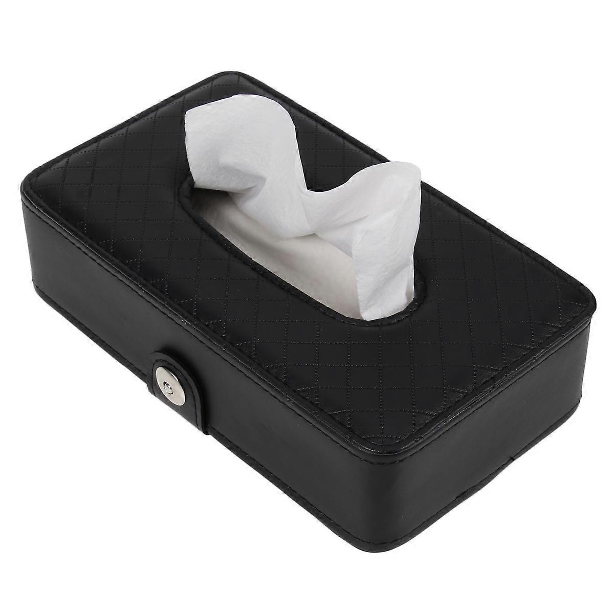 Pumping Tray Napkin Holder Tissue Box for Home Use 3Pcs Black