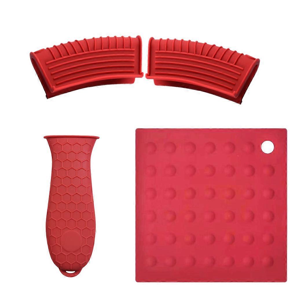 Pan Handle Covers Silicone Heat Insulation for Safety 8Pcs Kit