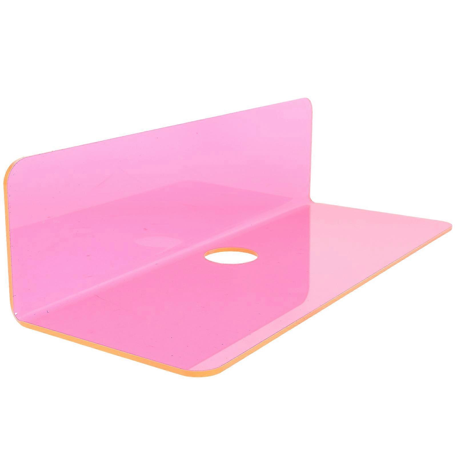 Rosy Acrylic Floating Shelf for Storage 8Pcs Wall Mounted Household Display