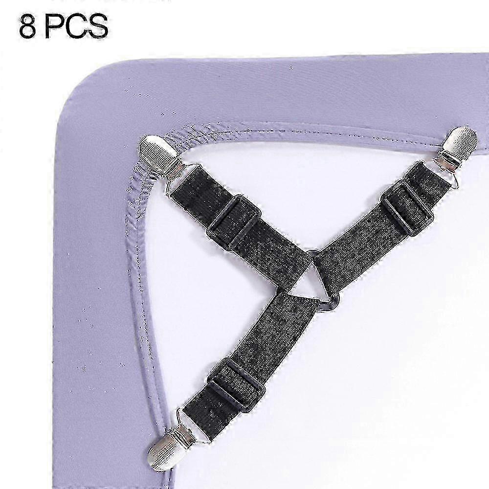 8pcs Bed Sheet Fasteners, Adjustable Triangle