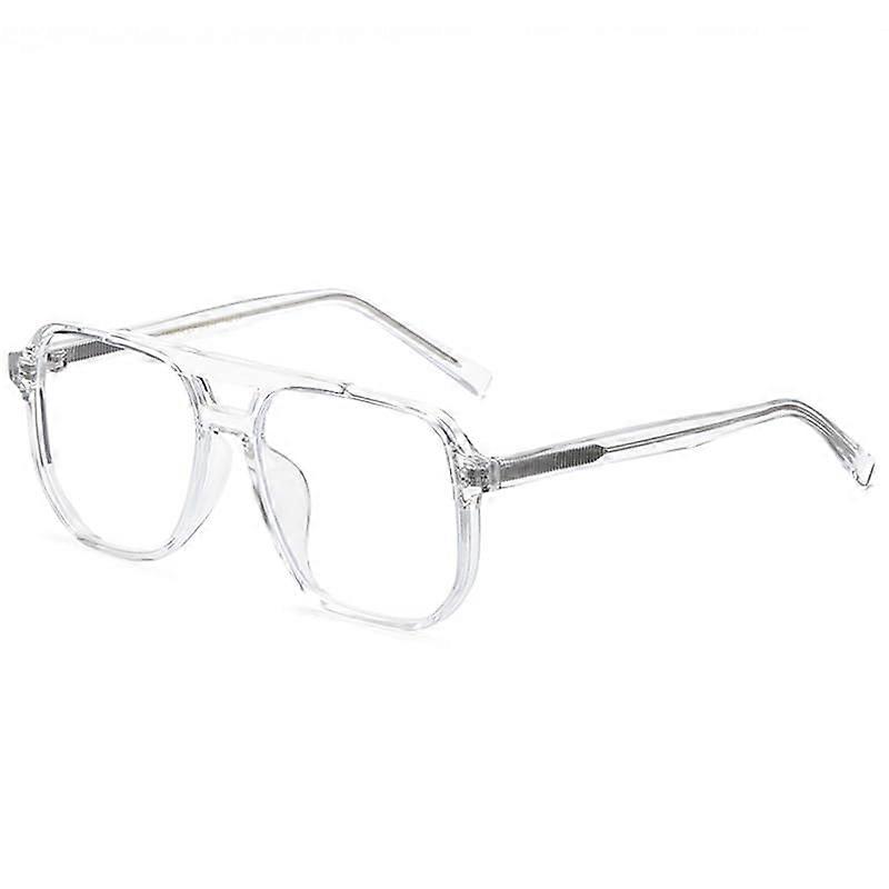 Oversized Anti Eyestrain Reading Glasses Anti Blue Light Computer Readers Aviator Style Gray +350 Mirror Lens Eyeglasses