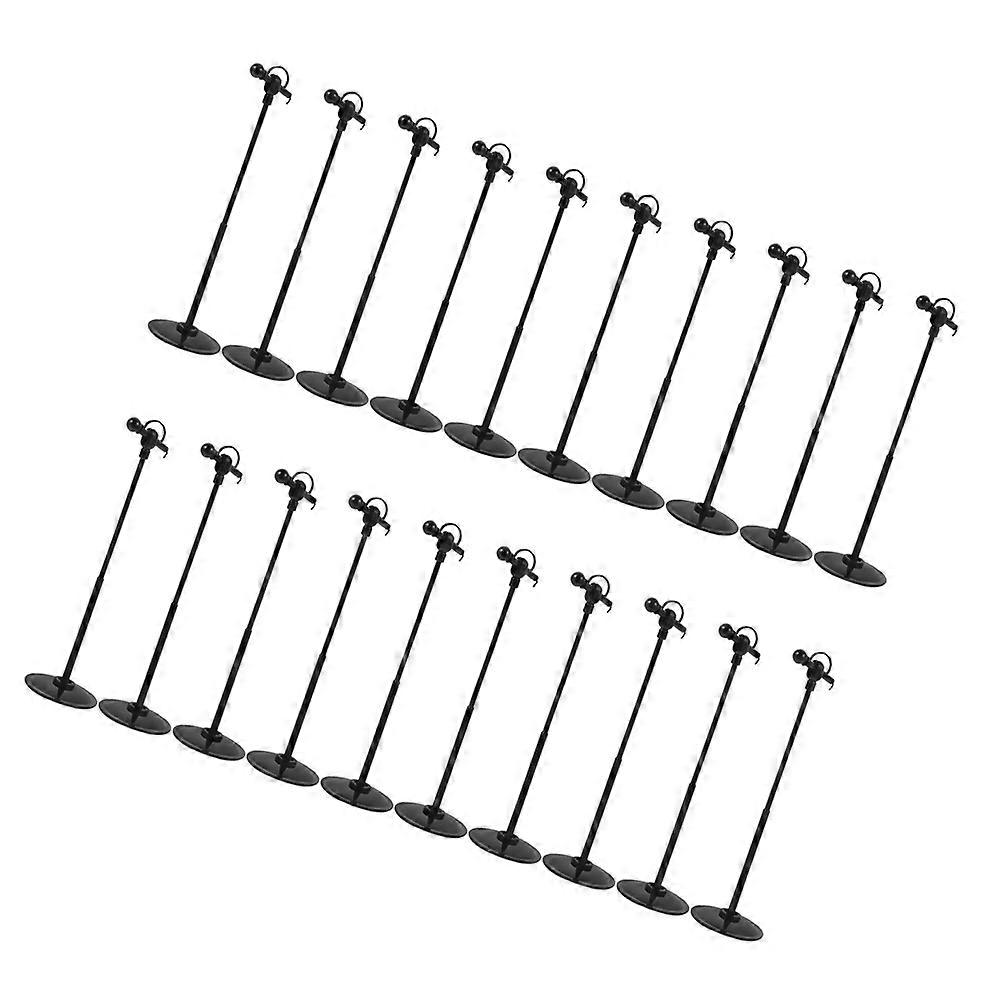 Miniature Microphone Props Plastic Fake Microphone for Decoration 60Pcs