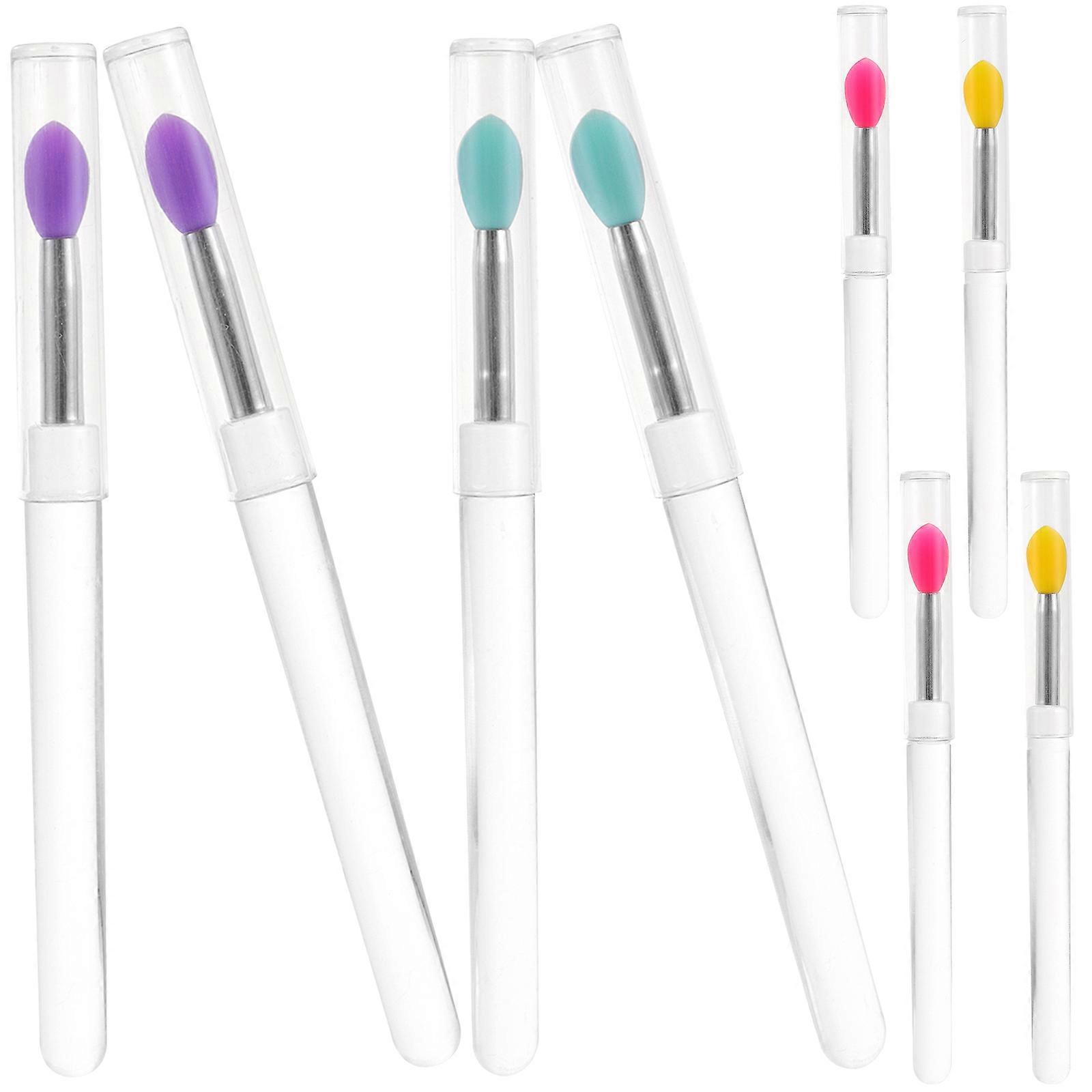 Silicone Lip Brushes Lip Applicators for Makeup 40Pcs with Caps