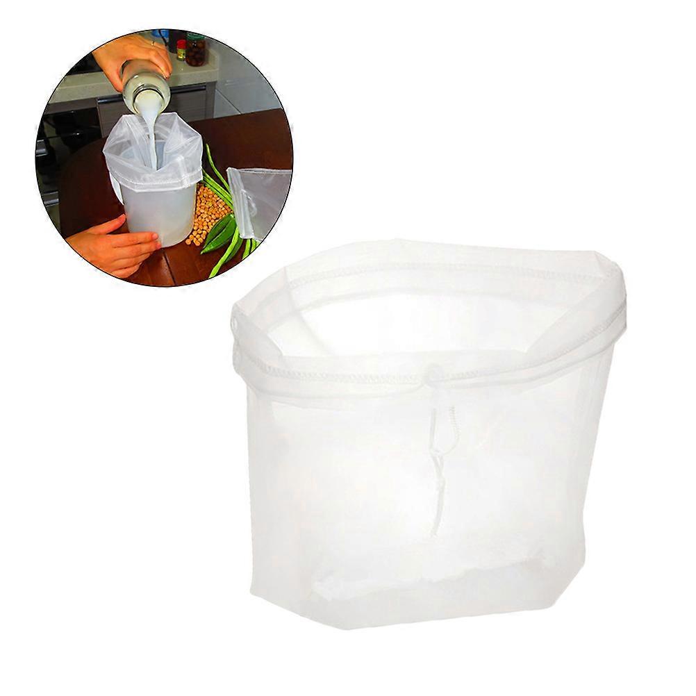 Soy Filter Bag 3Pcs Reusable Nylon Nut Milk Mesh Strainer for Home