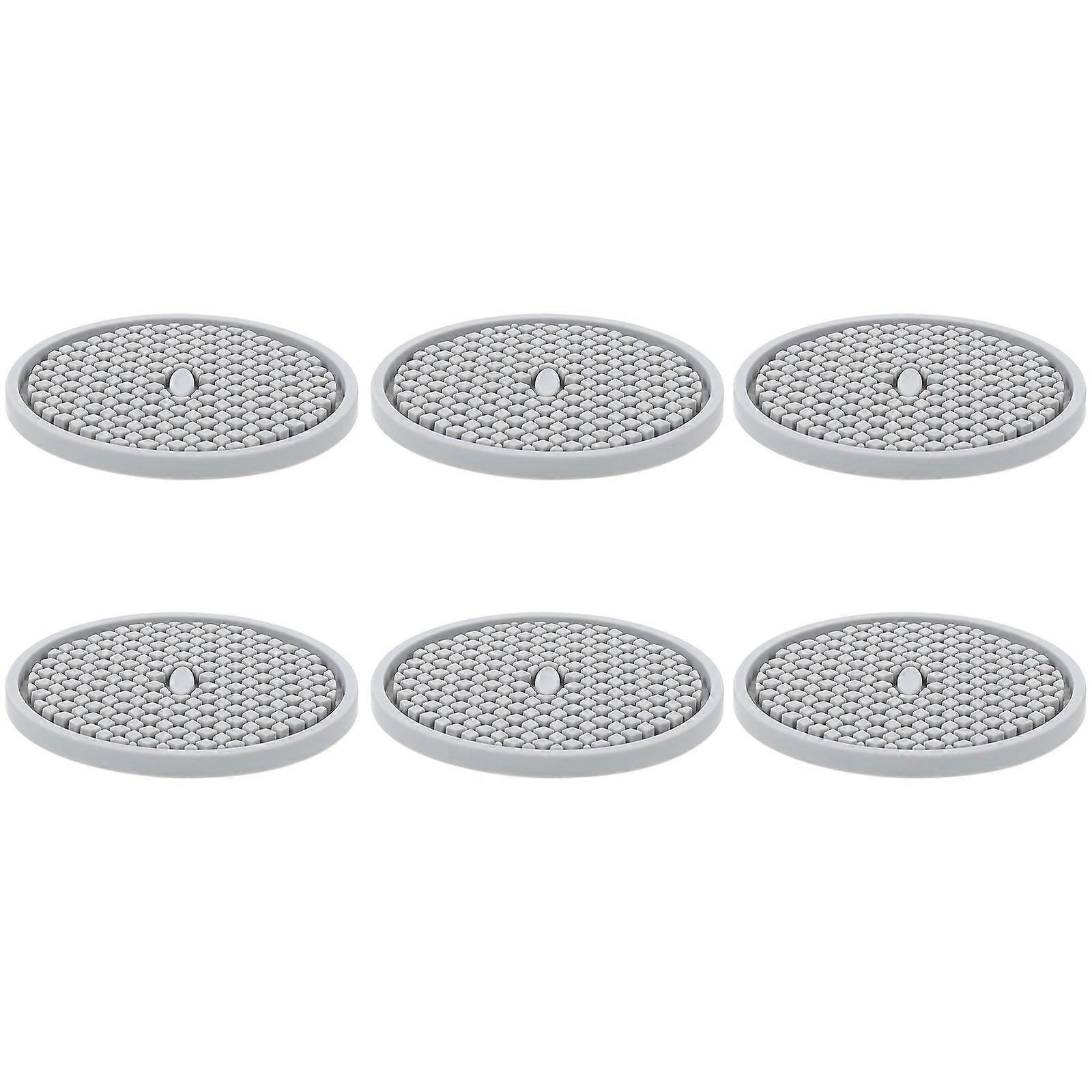 Anti-Slip Coasters Silicone Round Cup Mat for Tabletop Use 18Pcs Set