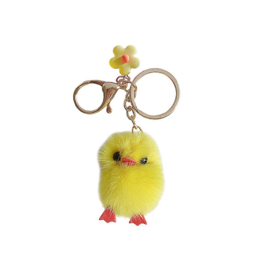 Chick Key Rings for Hanging Keys 3Pcs Plush Doll Chick Key Holder Ornaments