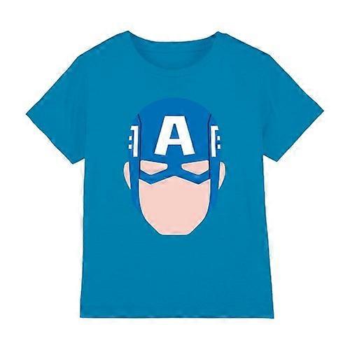 Captain America Childrens/Kids Face T-Shirt