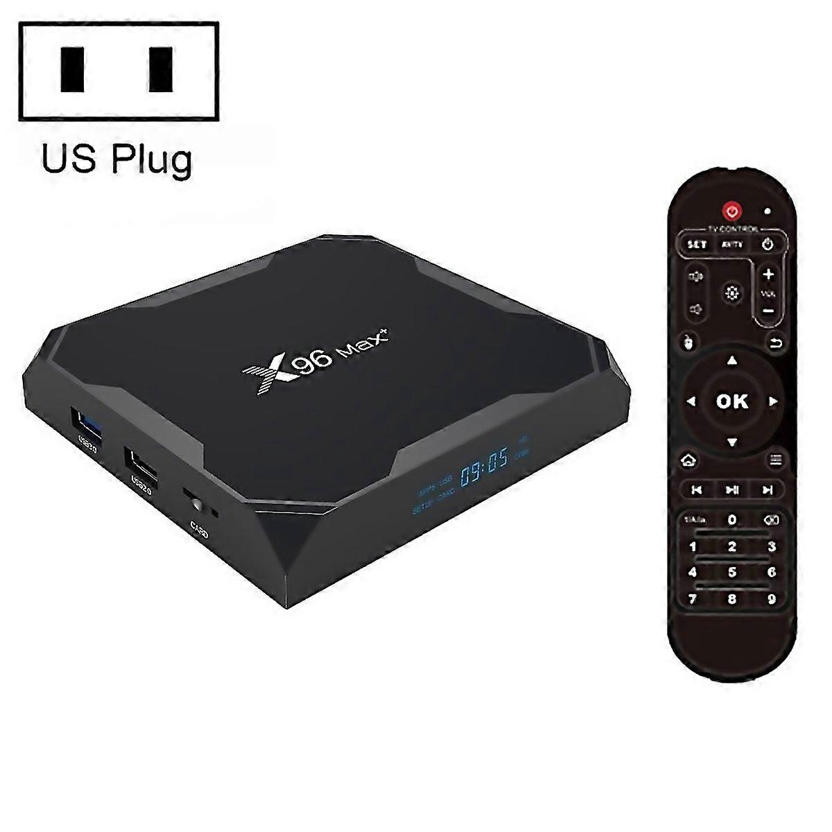 For X96 Max 4k Smart Tv Box Android 90 Amlogic S905x3 Quadcore Cortexa554gb32gb Support Lan Av 24g5g