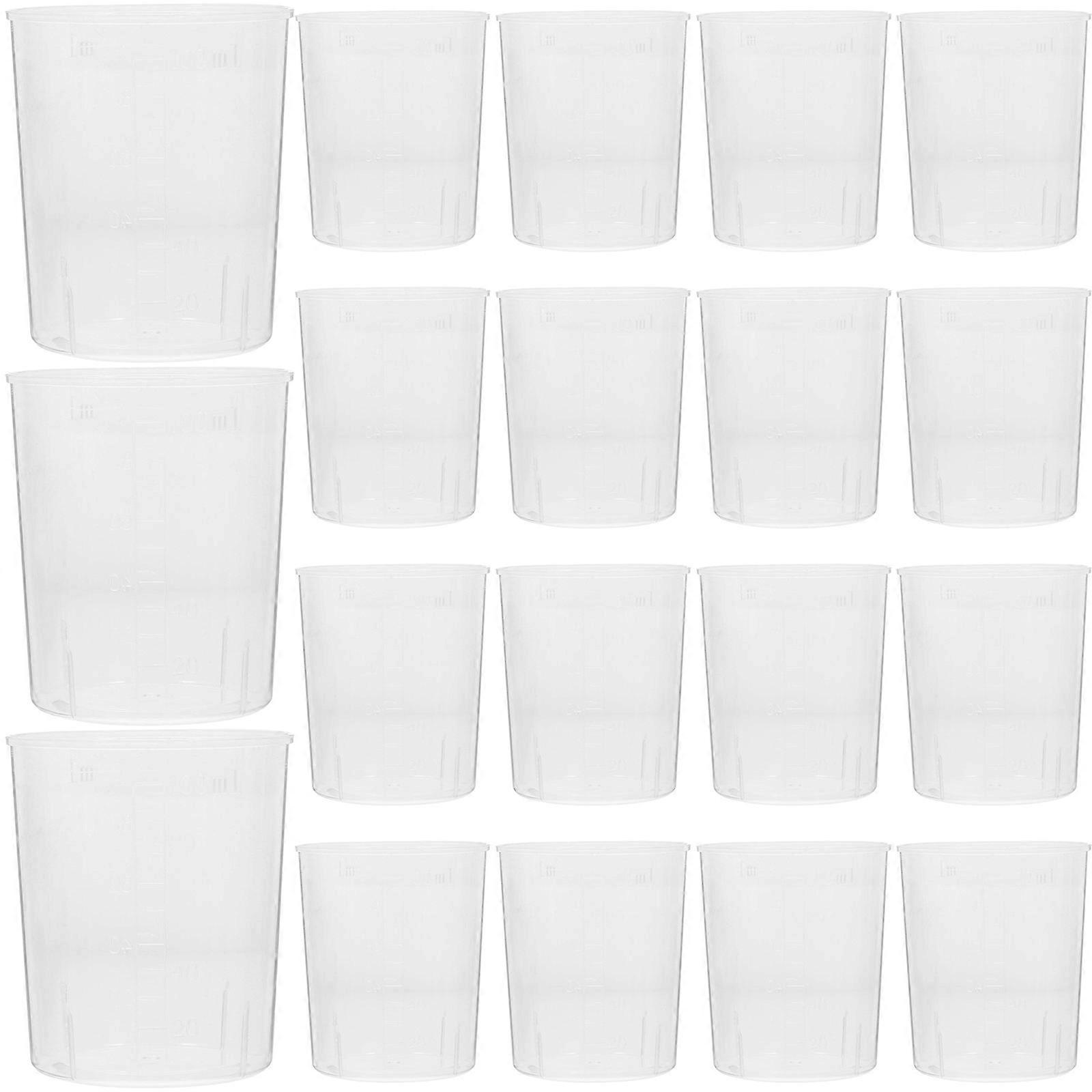 Transparent Measuring Cups Plastic Measuring Cup for Baking Use 100Pcs