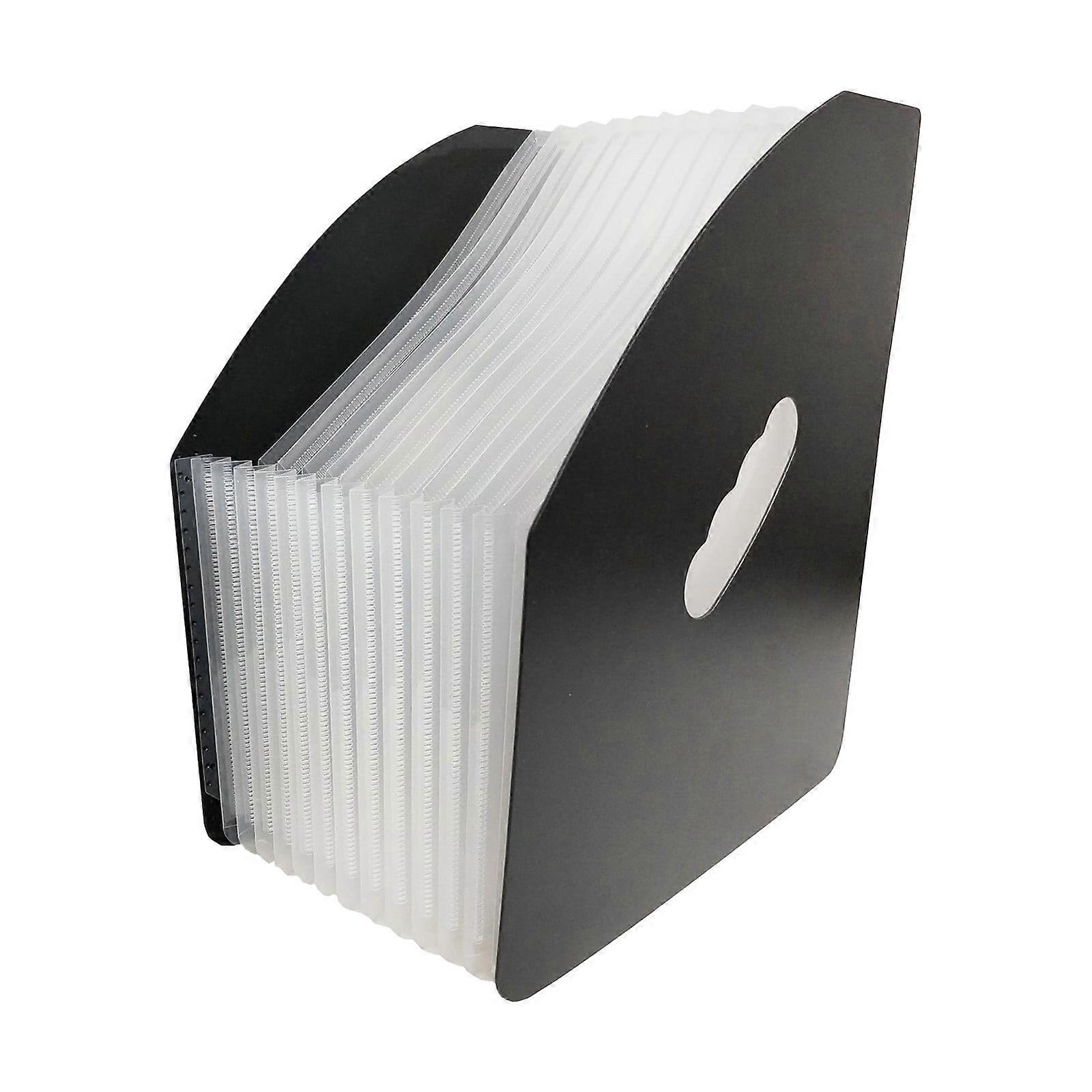 13 Pockets Folding File Organizer, Vertical Expanding Desktop Organizer for Letter Size & A4 Files, Magazine Rack, Space-Saving Office, Home,