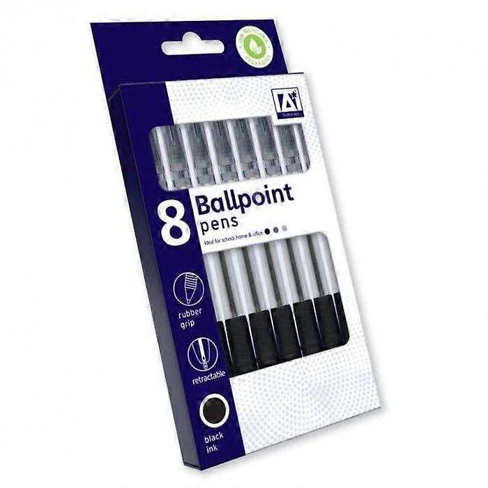Stylo à bille rétractable IG Design (lot de 8)