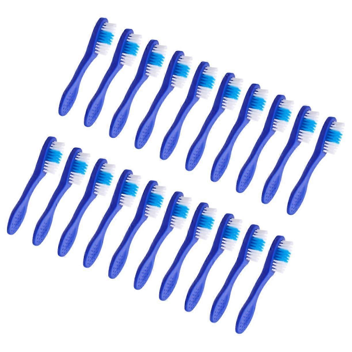 Mini Prison Toothbrushes 20Pack Short Handle AntiSelfHarm Design Institutional Use Oral Cleaning Brushes Compact Safe