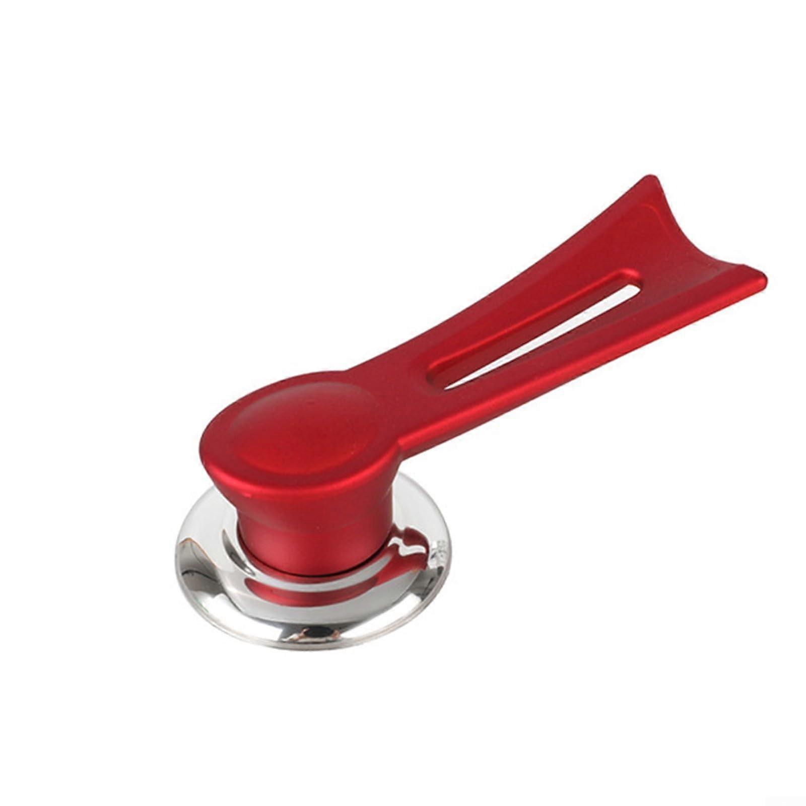 Vertical Pot Cover Handle Removable Material Stainless Steel Base Size S Color Red Kitchen Cookware SpaceSaving Design