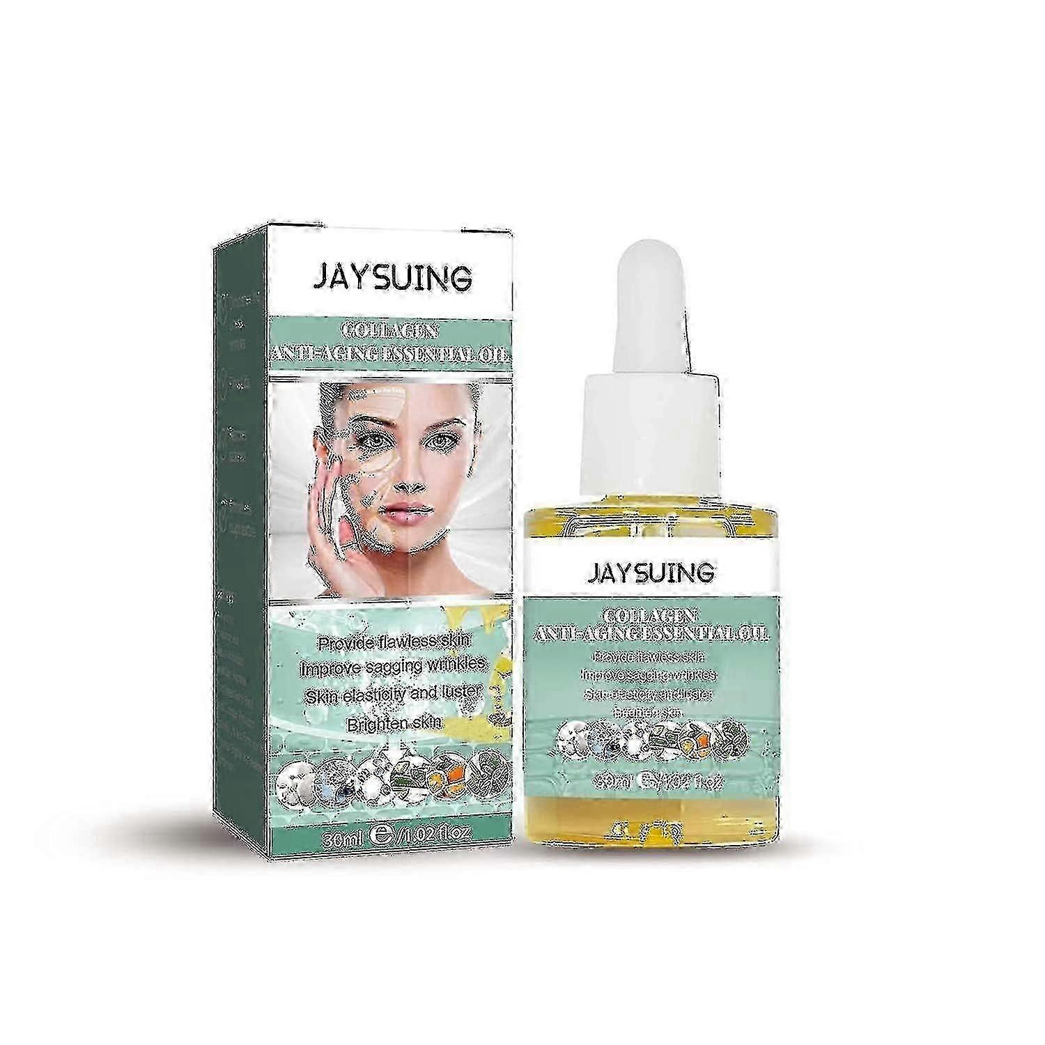 30ml Jaysuing Skin Essence קולגן סרום אנטי-אייג'ינג מעניק לחות, מהדק ומפחית קמטוטים קולגן מפחית קמטים טו |
