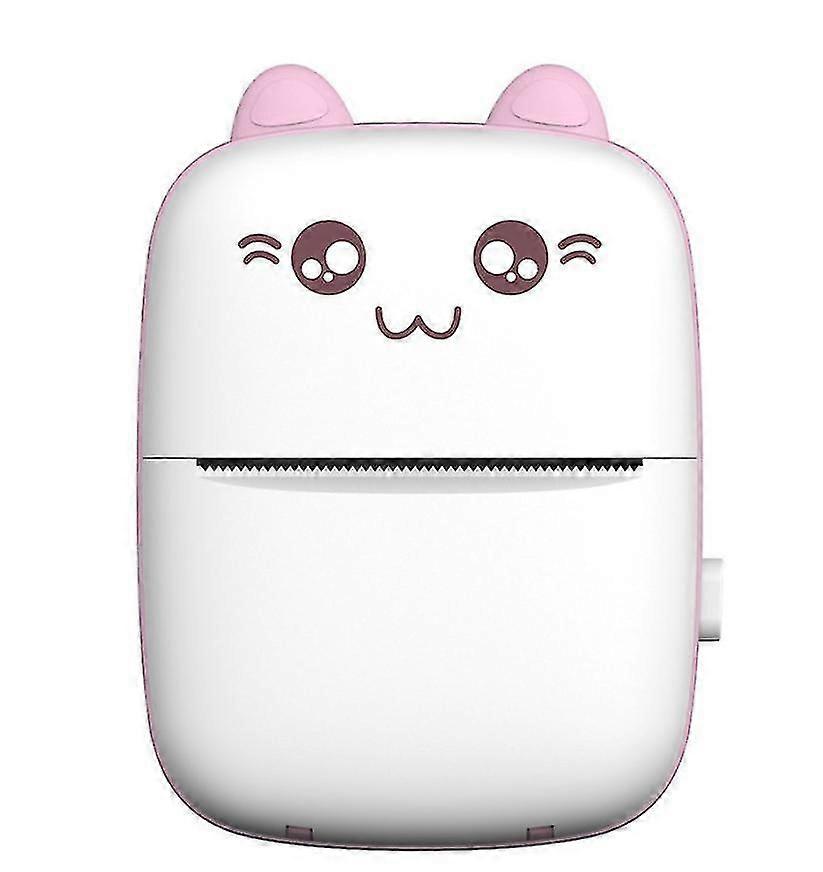 Pink mini pocket thermal printer bluetooth mobile phone photos label printing machine az21922