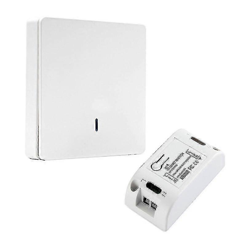 Wireless Light Switch And Receiver Kit For Led Bulbs, Ceiling Lights,lamps 1gang 1switch- Ruikalucky