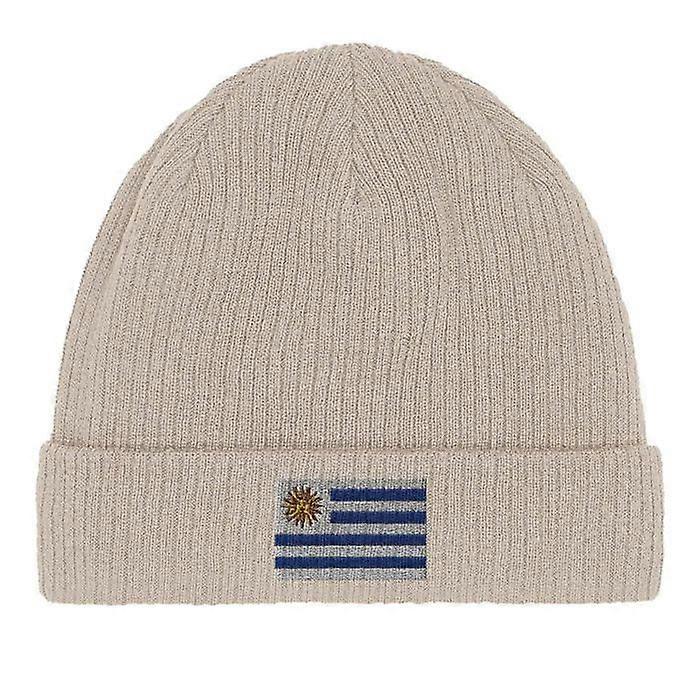 Uruguay Flag Cap in Beige