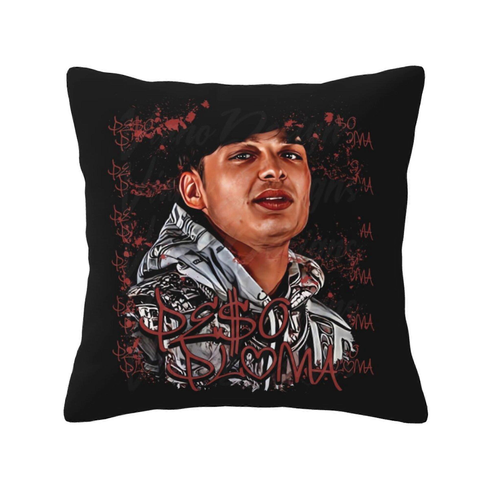 a33ペソプルーマスロー枕カバー居心地の良いスクエアスロー枕カバーベッドソファソファリビングルームクッションケースの家の装飾-16 "x16" jnB33