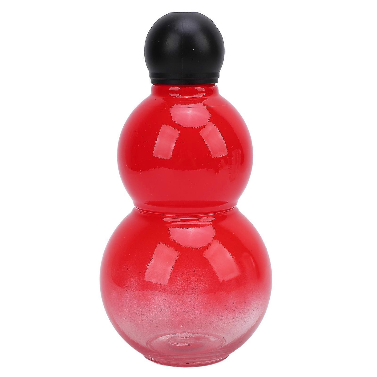 Gourd Water Bottle 800ml Large Capacity PP PC Plastic Gourd Style Sports Water Flask for Travel Red 