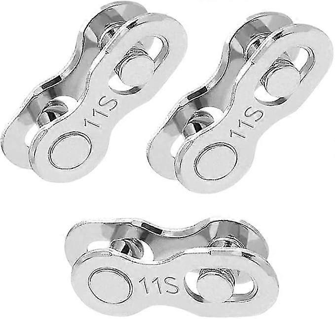 25-26 Pairs Bicycle Missing Chain 11 Speed Chain Reusable Connector Silver Steel Bicycle Chain