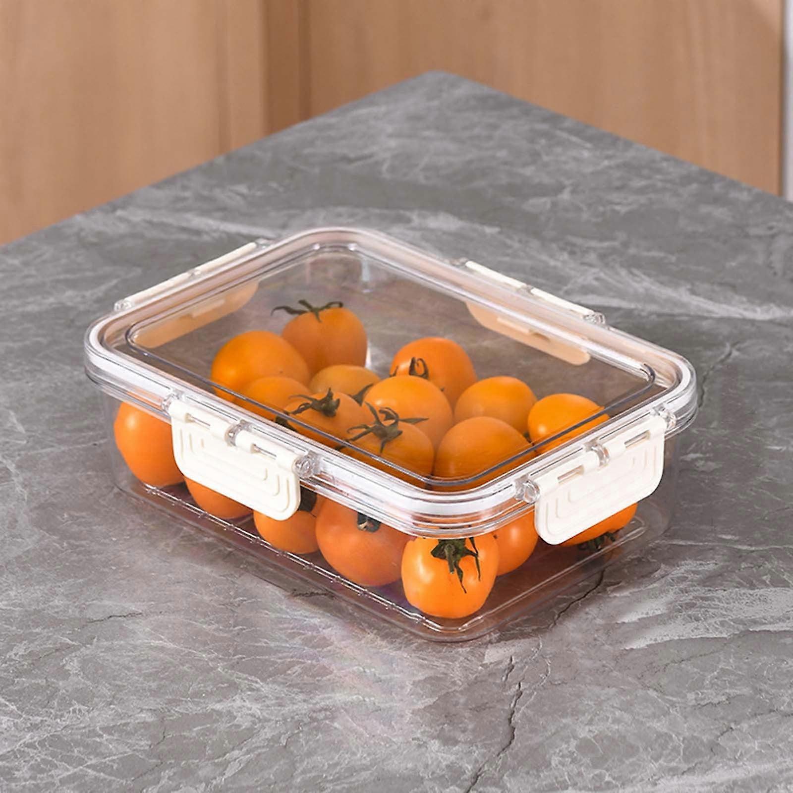 Divided Serving Tray with Lid & Handle - Portable Snack Box, Charcuterie Container, Clear Organizer for Candy, Fruits, Party Platters