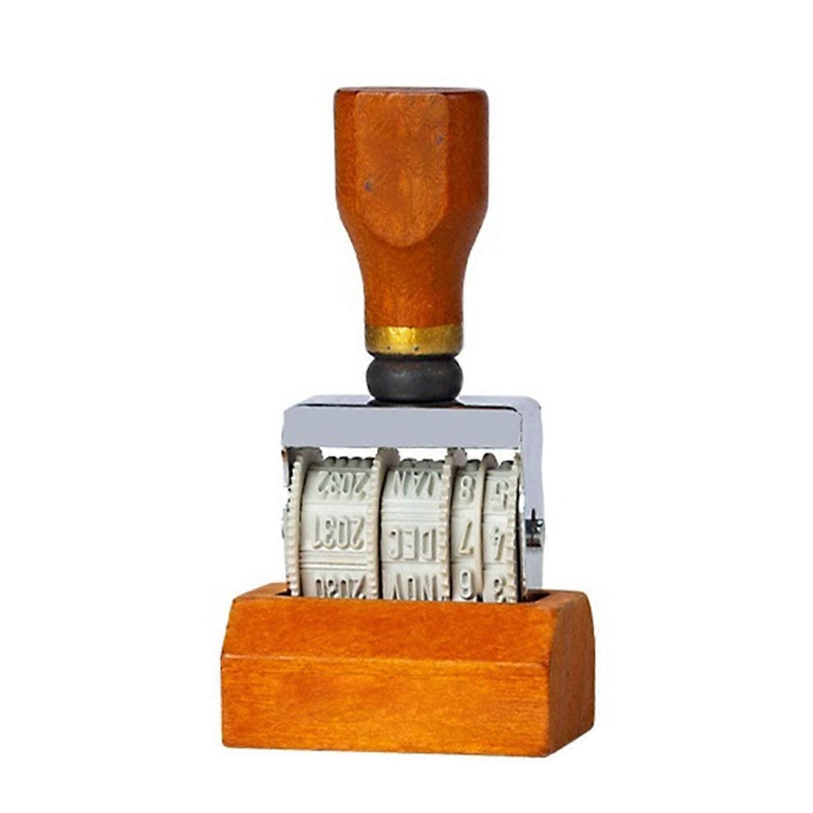 Handheld Date Calendar Stamp Wheel Customizable Year Month Day Marker For Planners Diaries And Scrapbooking Decors  Log color