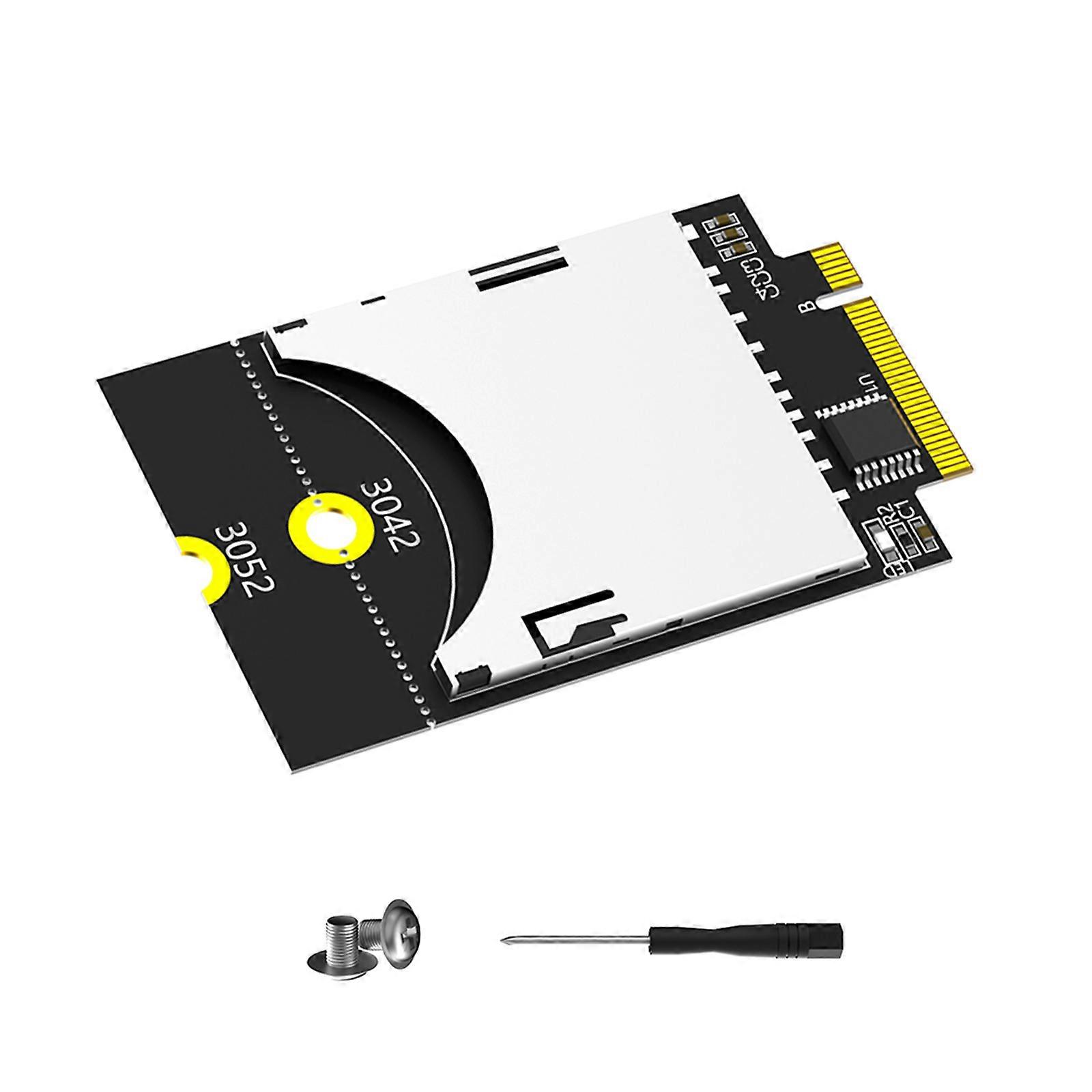 SDCard Adapter M.2 B Key SDCard Reader for Desktop Laptop M.2 NGFF Key B SSDs Multicolor