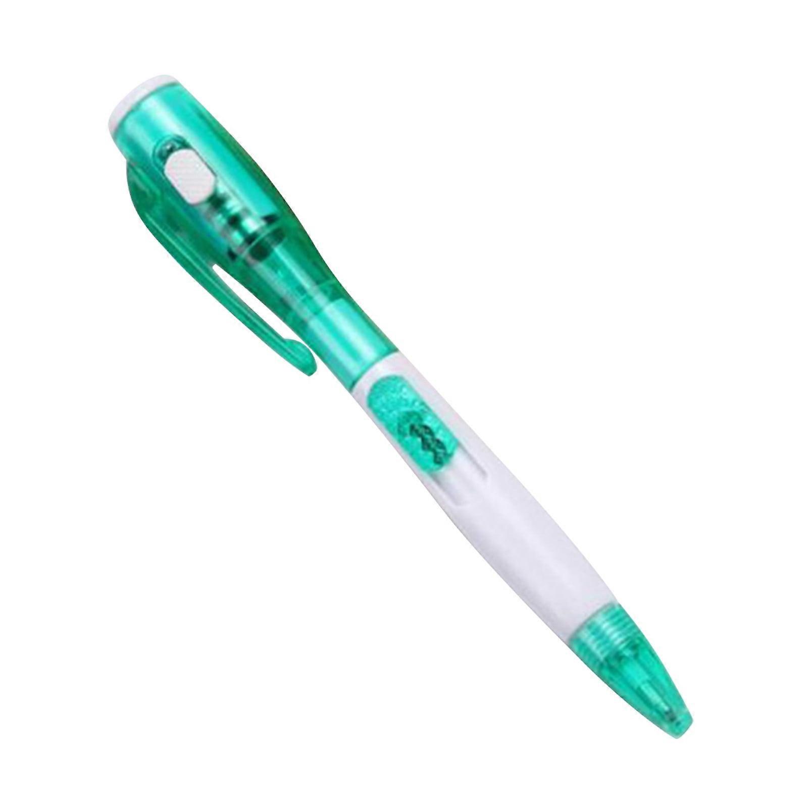 Bgliely Creative Multi-Function Ballpoint Pen, LED Currency Detector & Flashlight,13.5x1.3cm, 1 Piece Multicolor