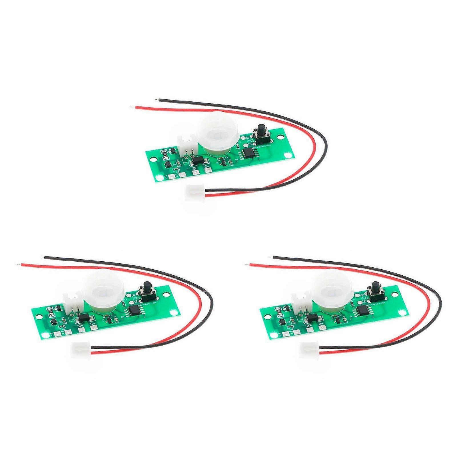 DIY Solars Light Control Module Human Body Heat Detection 3.7V Battery Compatible Design Multicolor