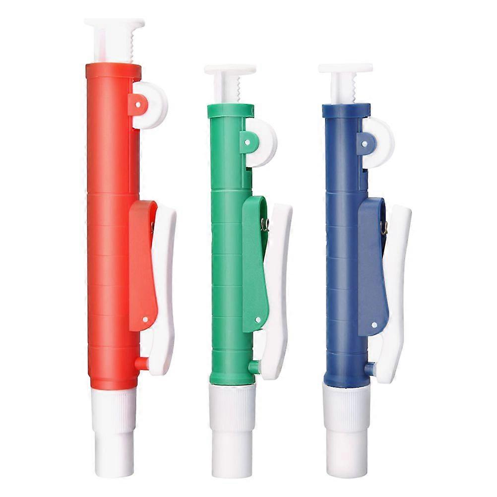 3kpl manuaalinen laboratorioinstrumentti pipettipumppu pudottaminen pipetti pipetti täyttöpumppu laboratoriot työkalu pipettipumput pipetin täyttöpipettipumppu pumppu