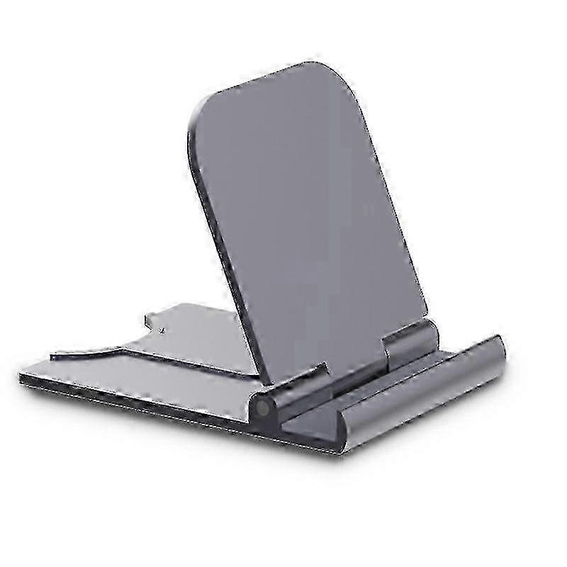 Black Multi-Function Universal Mobile Phone & Tablet Desk Stand with Lazy Adjustment and Multi-Speed Support