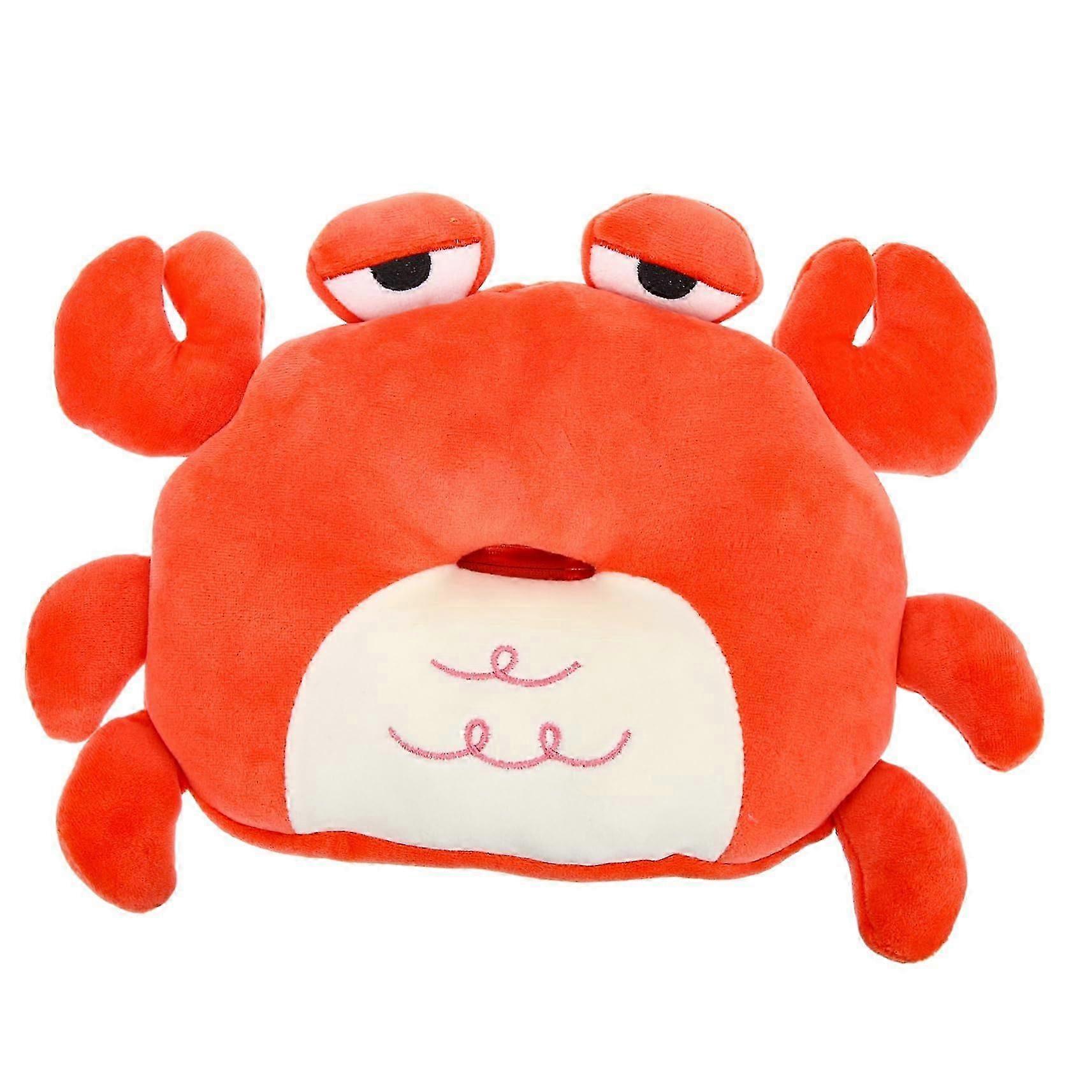Tissue Box With Cartoon Crab Design, Multifunctional Hanging Organizer For Car And Home, Lightweight Compact With Zipper
