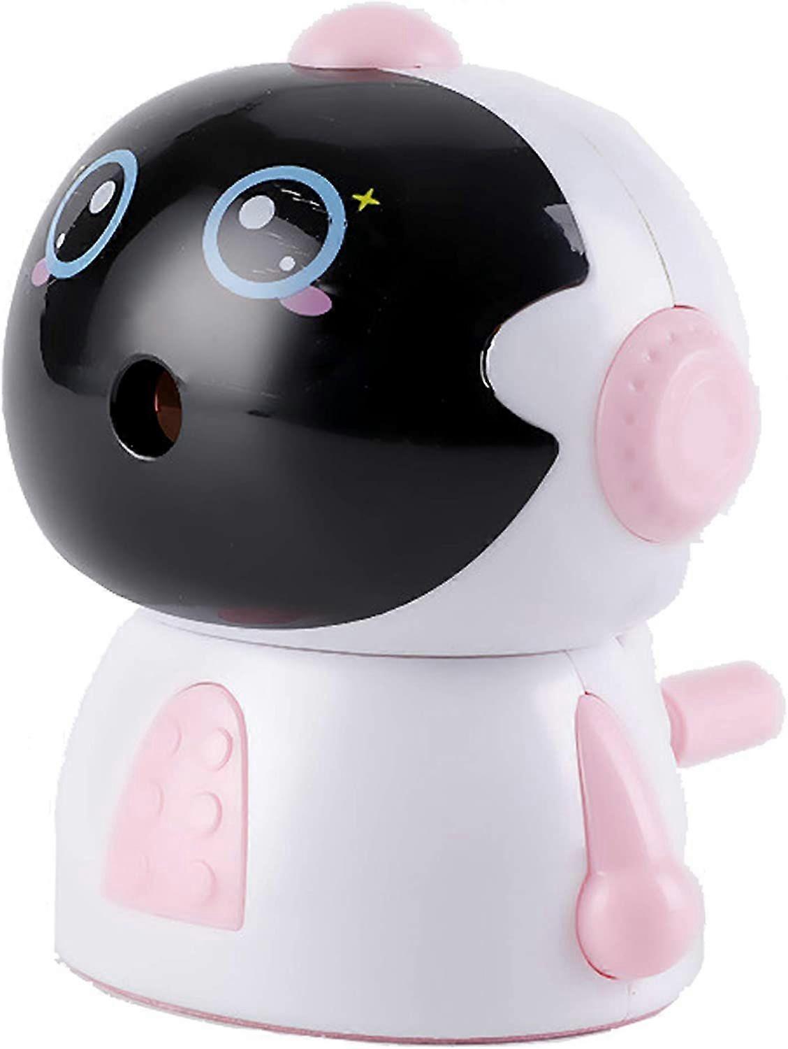 Pencil Sharpener, Versatile Manual Pencil Sharpener, Desktop Pencil Sharpener, for 6-8mm Pencils, for Kids, Artist, and Student (Pink)1pcs