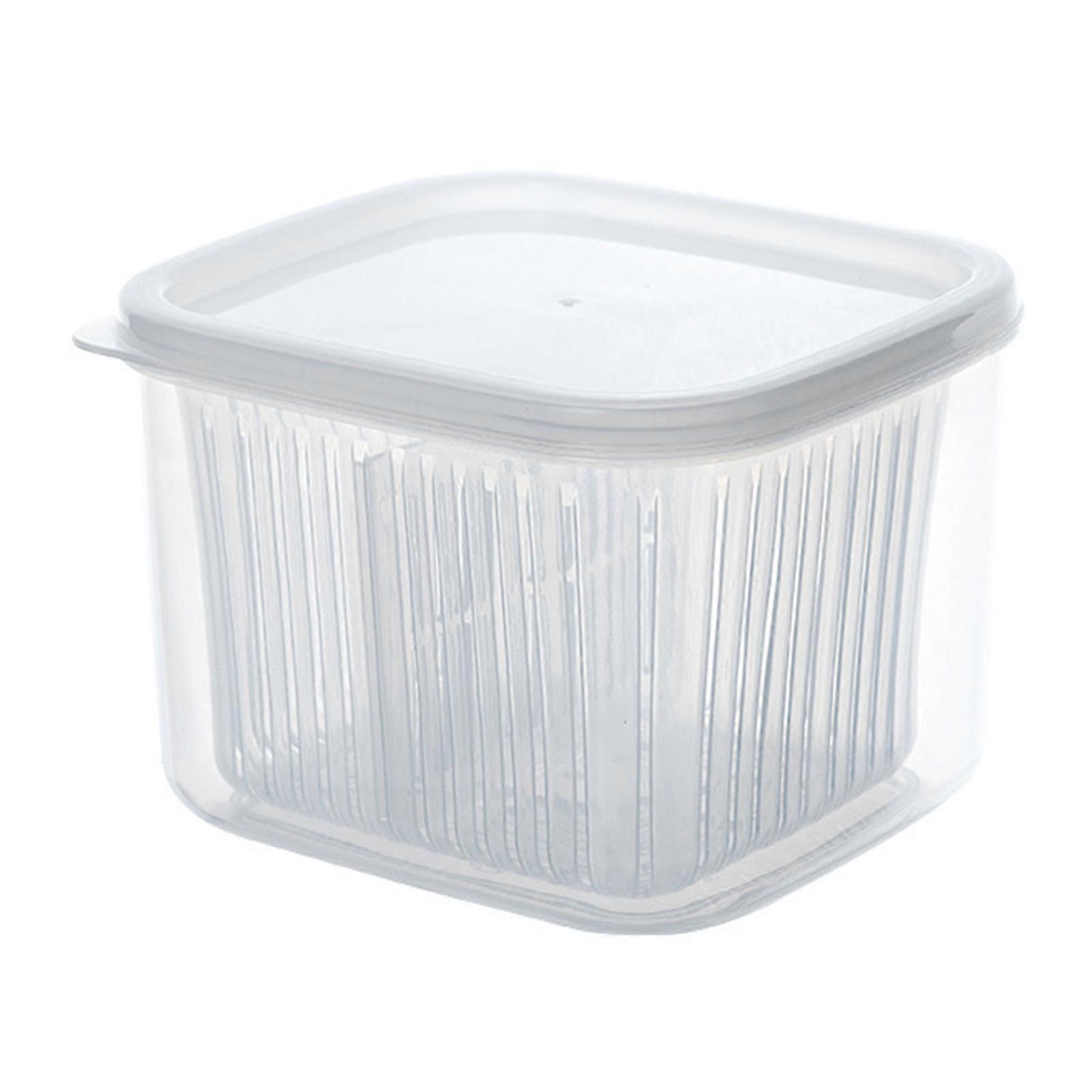 Scallion Crisper Draining Divided Multifunctional Plastic Scallion Fresh Keeping Container for