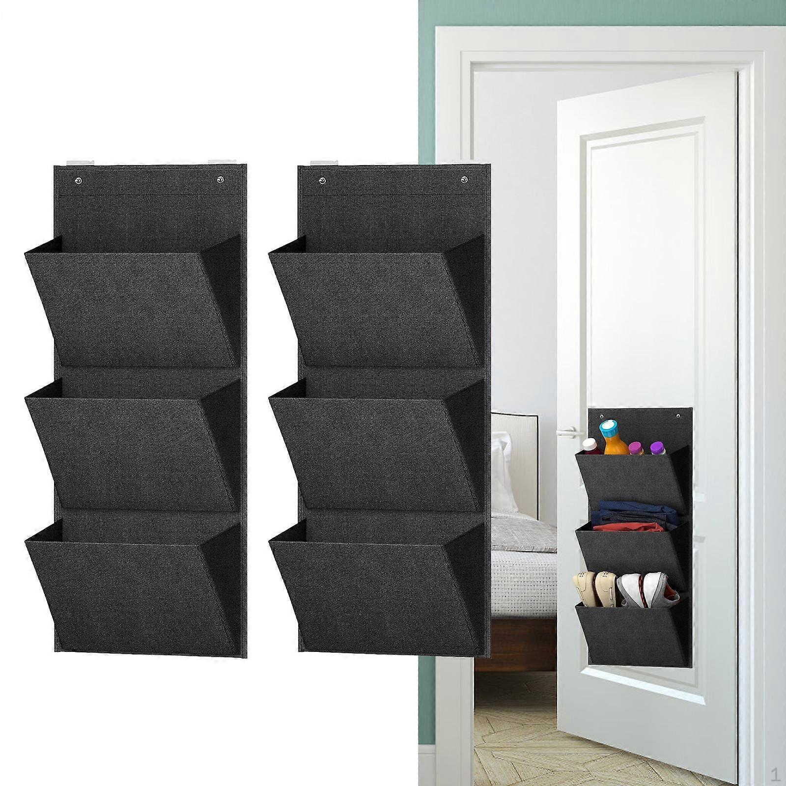 2 Compartment Hanging Shoe Organizer, Space Saving &amp; Reusable Storage for Pantry, Towels,