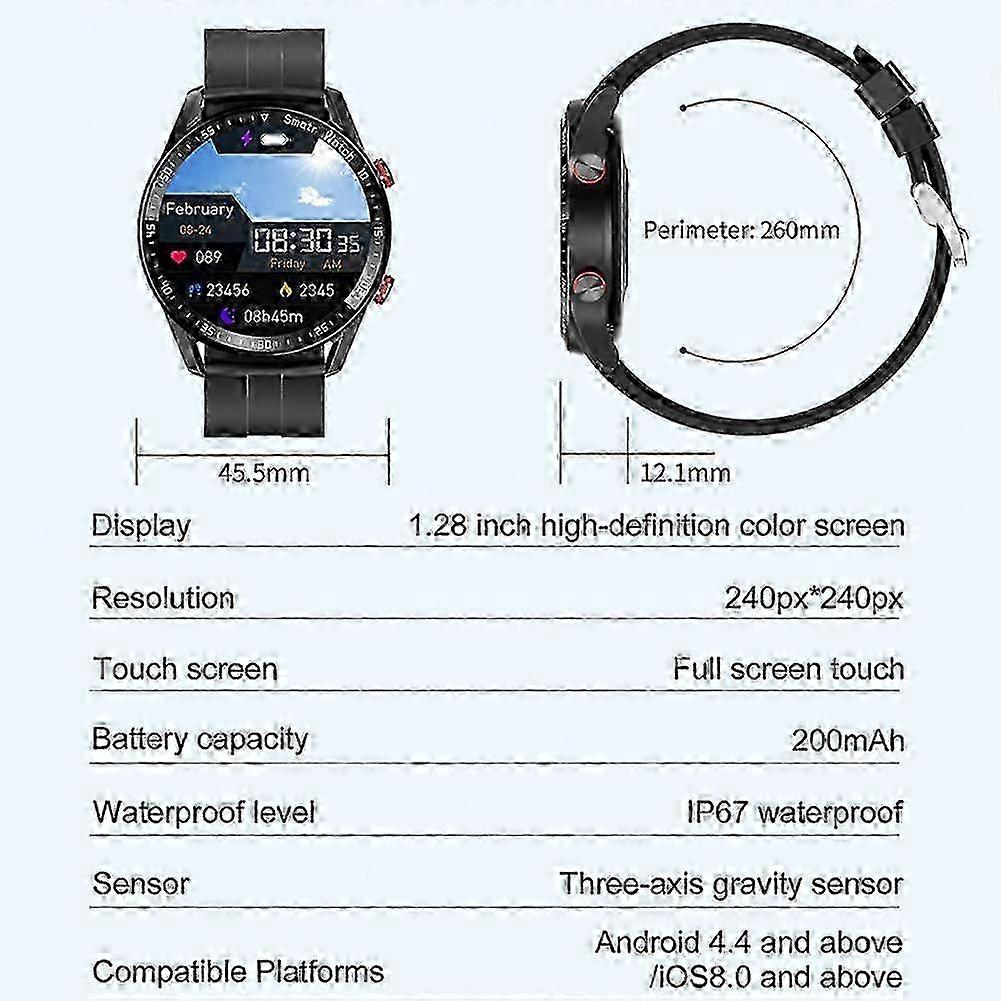 New Ecg+ppg Smart Watch Men's Bluetooth Call Smart Clock Sports Fitness Tracker Smart Watch Is Suitable For Android Ios Pk I9 Smart Watch 2025
