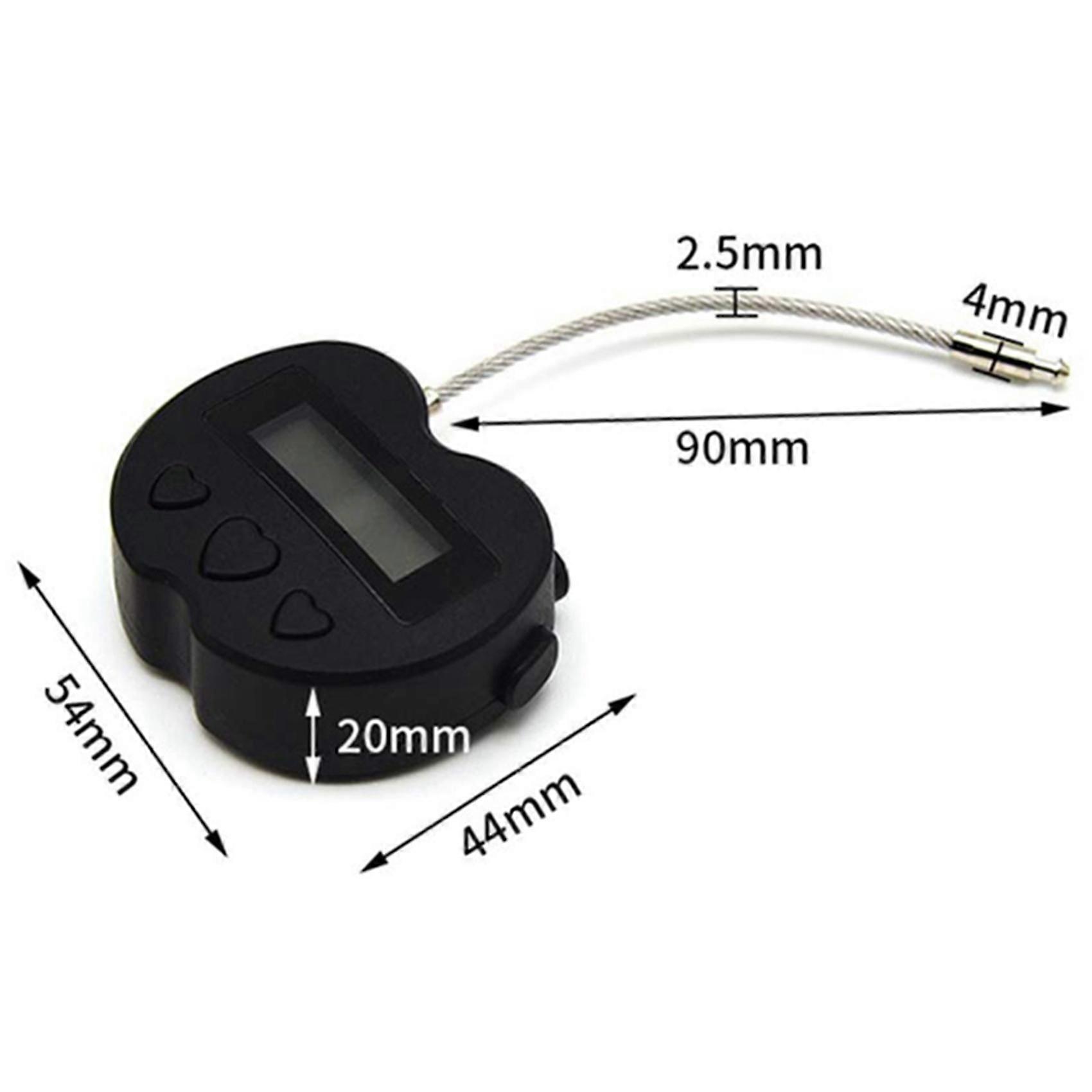 2x Smart Time Lock Lcd Display Time Lock Usb Rechargeable Temporary Timer Padlock Travel Electronic