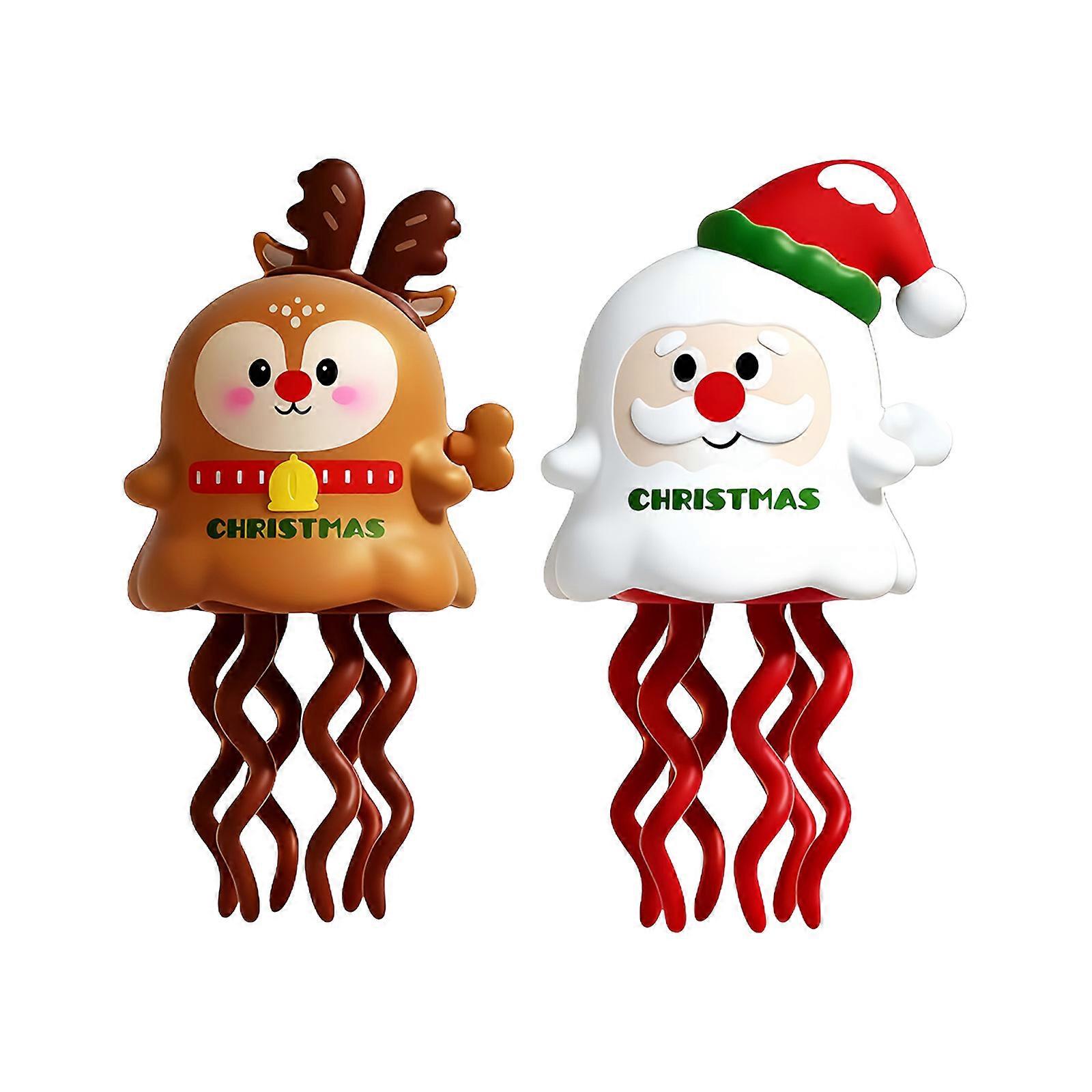 Hand Cranked Squid Dance Toy Libratory Reindeer Design Coordination Development Plaything Multicolor