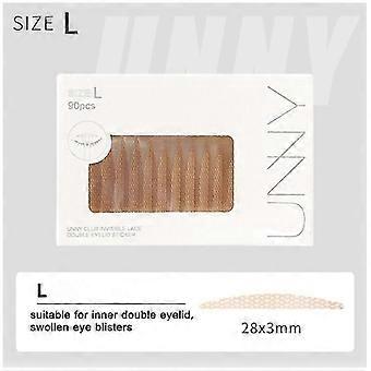 U N N Y Eyelid Tape Sticker Invisible Double Fold Eyelid Paste Beige Stripe Self-adhesive Natural Eye Tape Makeup Tool