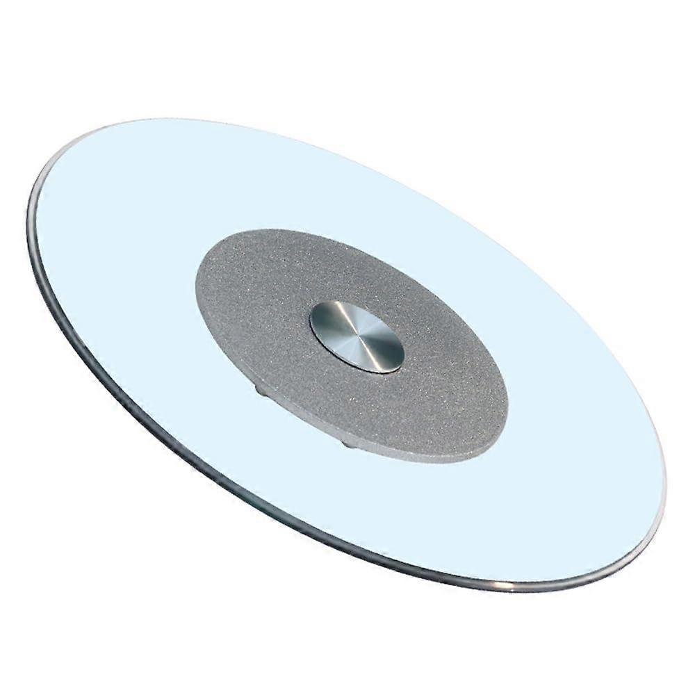 Tempered Glass Lazy Susan Turntable 60cm Silver – Heavy Duty Round Rotating Serving Tray for Dining Table